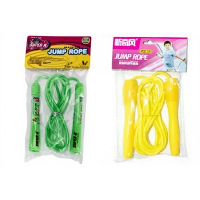 Скакалка в индивид пакете 2,8 м, ассорти цветов 6002(скак)\877-1.k