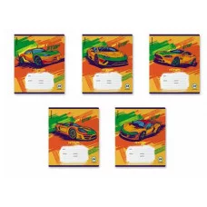 Тетрадь школьная ученическая ErichKrause Graphic Car 24 листа линейка 60585