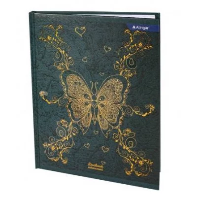 Дневник школьный Alingar,  1-11 кл., 48л.,7БЦ, ламинированный картон, поролон, выб УФ лак,  "Butterfly" AL9652