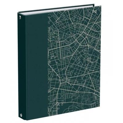 Тетрадь на кольцах А5, 240л., BG "Карта города", с разделителями, глянцевая ламинация 372966