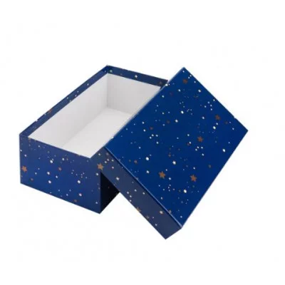 Коробка прямоугольная подарочная Звездная ночь 19 х 13 х 8 см РазборПП-4535