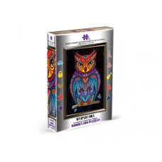 Деревянный пазл Контурный Мудрая Сова 100 деталей HD20009 Hobby Day HD20009