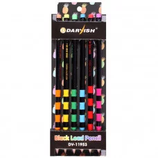 Карандаш ч/г с ластиком "Darvish" HB DV-11953