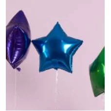 Шар (18\'\'/46 см) Звезда, Синий, 1 шт. 301500A
