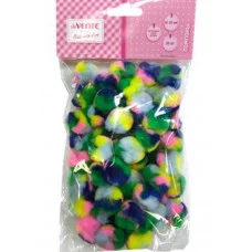 Набор помпонов для творчества "DIY" 25 мм, 50 шт, пастельные цвета 8000423