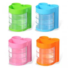 Органайзер M-9302 настольный для канцелярских принадлежн. MICKEY, 6 отдел., вращающийся, размер 10х10 M-9302