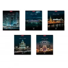 Тетрадь общая ученическая ErichKrause Moscow Night, 1 шт, 48 листов, клетка 46663