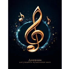 Дневник А5 48л "Для музыкальной школы. Дизайн 11 (25)" КанцЭксмо ДМЛ254803