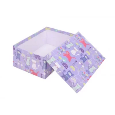 Коробка прямоугольная подарочная Нежные котята 21X15X8,5 см РазборКОР-7814