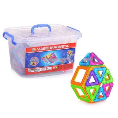 Конструктор JH6899A магнитный (76 дет.) в контейнере (10502110/150318/0015745, Китай)