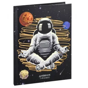Дневник тв обл 1-4кл, мат/лам, 48л, Calligrata Космонавт 9422407 9422407