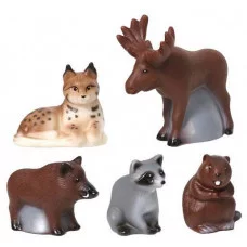 Набор "Животные тайги и леса" Весна фигурки из ПВХ в наборе В4196