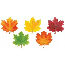 Набор оформительский на скотче "Кленовые листья" 5 видов по 2 шт. Праздник 3001290