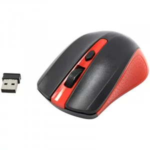 Мышь беспроводная Smartbuy ONE 352, красный, черный, 3btn+Roll 283051