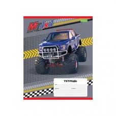 "ECO" Тетрадь 12л А5ф Класс "С" клетка на скобе серия -МонстрТраки- 067964
