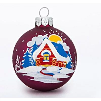 Елочное украшение, шар Ш3 60мм "Солнечный" С1197