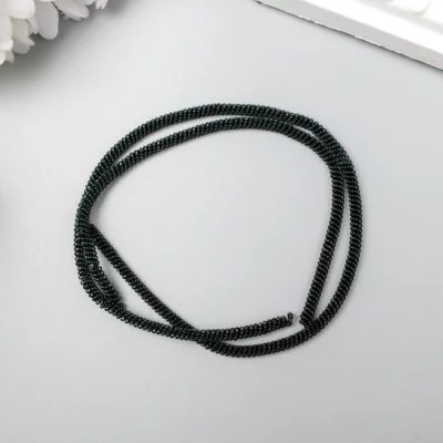 Канитель мягкая, витая 3 мм матовый, темно-зеленый 5 гр 6708987