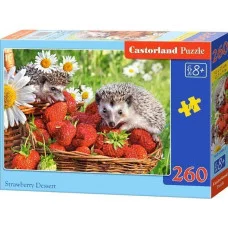 Пазл Castorland Ежики и клубника 260 дет.MIDI