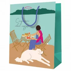 Пакет подарочный 1шт 18*23*10см MESHU "Слушай свое сердце", ламинированный 354749