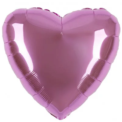Шар (18\'\'/46 см) Сердце, Светло-розовый, 1 шт. 201500RSL