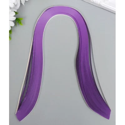 Полоски для квиллинга 120 полосок плотность 120 гр "Фиолетовые" ширина 0,5 см длина 53 см   5177315