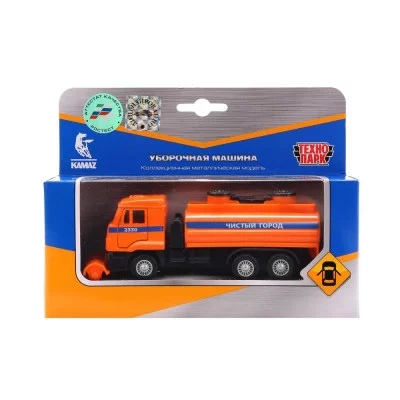 Машина металл. Камаз: Уборочная машина 14см, (открыв. двери) инерц. в коробке SB-16-74-B2-WB