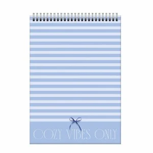 Блокнот А5 60л Гребень мелованный картон белый офсет 60 г/м2 Клетка Cozy Vibes 1 БСК560442