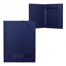 Папка на резинках пластиковая ErichKrause® MEGAPOLIS, A4, 30мм, синий 50396
