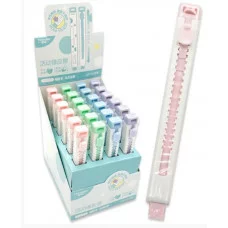 Ластик TOCHAIN DI-678 "Выдвижной" 130х15х10мм, в пластиковом корпусе, ассорти, E2395 332564