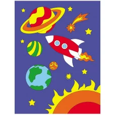 Холст с красками 18х24 см. ИНТЕРЕСНЫЙ КОСМОС (Арт. Х-7163)