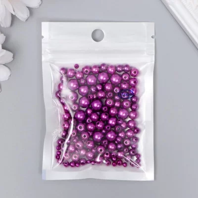 Бусины для творчества пластик "Круглые. Ежевика" d=3-8 мм, набор 10 гр 7459617
