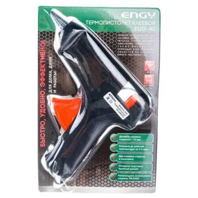 Пистолет Energy EGG-40  клеевой с подставкой 40Вт 357116