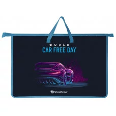 Папка д/труда с ручкой А3 Schoolformat MINIMAL CAR 466х335х50 пластик д/мальчиков 228065