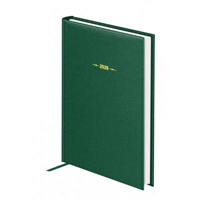 Ежедневник датированный 2026г., А5, 176л., твердый переплет, балакрон, BG "Ariane. Dark green", тёмно-зеленый 380038