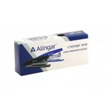 Степлер №10 Alingar. на 10 л., корпус пластиковый, черный AL5997