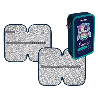 Пенал 2 отделения 205*120 фольг "Happy Owl" DEVENTE 7012405 709234