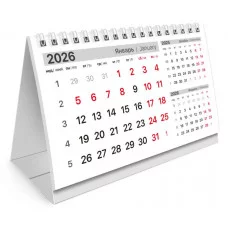 Календарь-домик настольный на гребне с бегунком, 2026 г., BRAUBERG, 160х105 мм, "Мегаполис", 117269