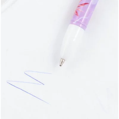 Ручка пластик с колпачком Вдохновляй красотой, синяя паста, шариковая 0,5 мм 9229702