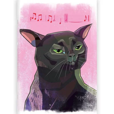 Тетрадь А4- 60л "Simply. Черный кот" КанцЭксмо ТПС460158