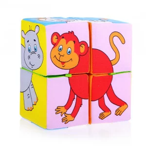 Игрушка кубики "Собери картинку"(Животные Африки) 210