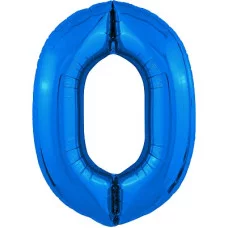 Шар Agura Slim Синий цифра 0 (40\'-102см) 756379
