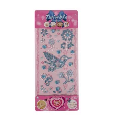 Наклейки-стразы Alingar, акриловые, пакет с европодвесом, "Райская птичка" AL9583