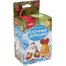 3D Art роспись елочных игрушек "Дед Мороз и Снегурочка" Ир-013