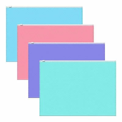 Zip-пакет пластиковый ErichKrause Diagonal Pastel, A4, непрозрачный, ассорти 50338