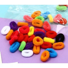 Резинка для волос "Махрушка" (набор 40 шт) яркое ассорти 2см 9709083