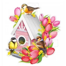 Плакат Скворечник с птицами 5941000 59.410.00