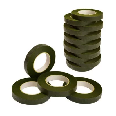 Флористическая лента , 1,2см*30м, в рулоне, цвет ЗЕЛЁНЫЙ №3 323 291470