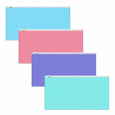 Zip-пакет пластиковый ErichKrause Diagonal Pastel, Travel, непрозрачный, ассорти 50341