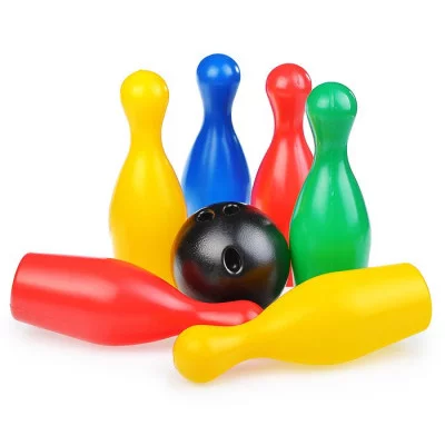 Боулинг 6 кеглей + 1 шар в сетк БМС0006