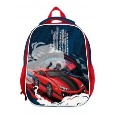 Рюкзак Schoolformat ERGONOMIC LIGHT RED RIDE 19 л синий 38х29х18 жестк. каркас 2 отд. молния д/мальчиков 236802